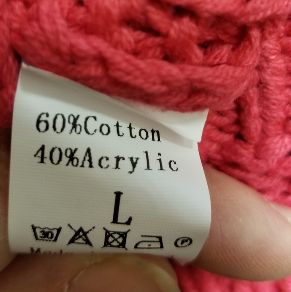 🧁 Berry Double V-neck Chunky Sweater - Picture 7 of 7